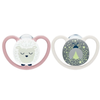Fopspeen NUK Perfect Match Air Night Schaap/Vuurvlieg 6-18mnd 2-pack