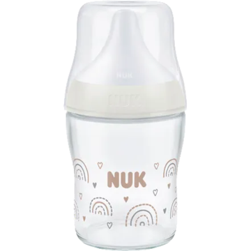 Babyfles NUK Glas Perfect Match Regenboog 120ML 0+mnd