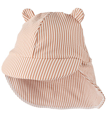 Liewood Zonnehoed - Senia - UV40+ - J/D Stripe Pale Toscane/Crèm - Liewood - 5-7 jaar (110-122) - Zwemhoedjes