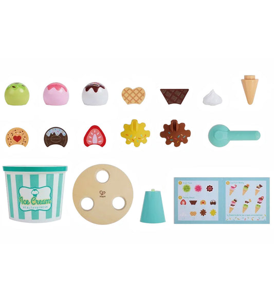 Hape Speelset - 19 Onderdelen - Ice Cream Buckey Speelset - Hape - OneSize - Speelgoedeten