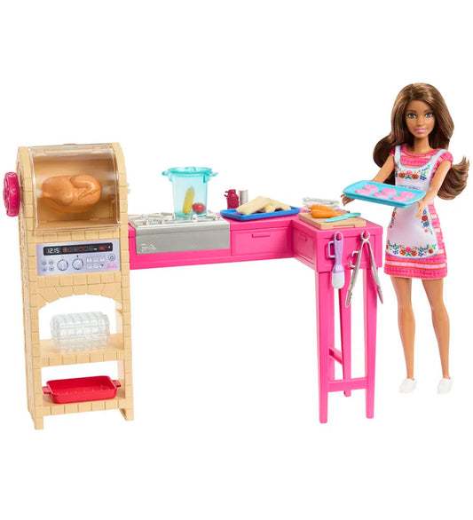 Barbie Poppenset - 30 cm - Recept Voering Vriendschap Teresa's K - Barbie - OneSize - Poppen