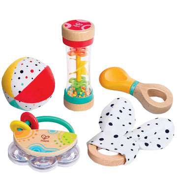 Hape Activiteitenspeelgoed - 5 in 1 Baby Sensorische set - Hape - OneSize - Activiteitenspeelgoed