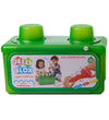 Jelly Blox Opbergbox m. Blokken - 2-in-1 - 30 Onderdelen - Groen - Jelly Blox - OneSize - Blokken