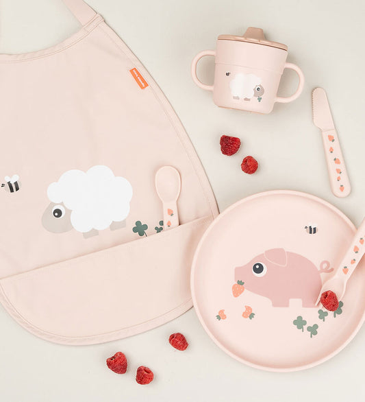 Done by Deer Slabbetjes - Tiny Farm - Poeder - Done by Deer - OneSize - Slabbetjes