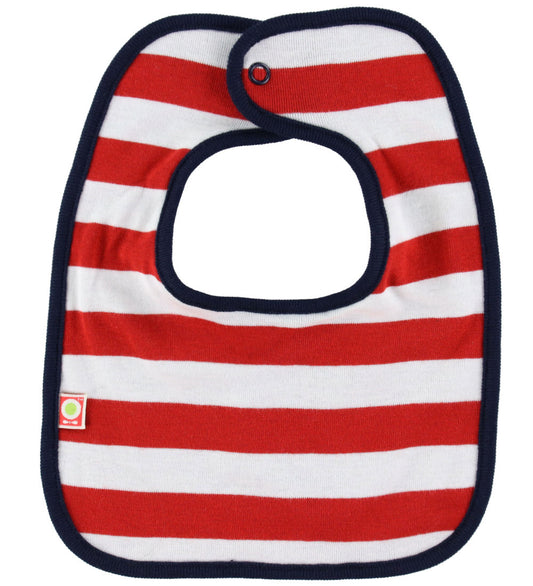 Katvig Babyslabbetje - Rood/Wit Gestreept - Katvig - OneSize - Kwijlsjaaltjes