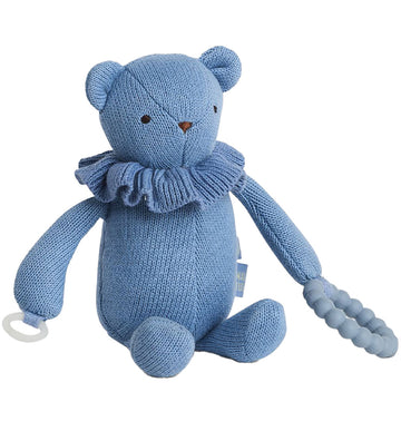 Smallstuff Activiteiten Speeltje - Gebreid - 17 cm - Blue - Smallstuff - OneSize - Knuffels