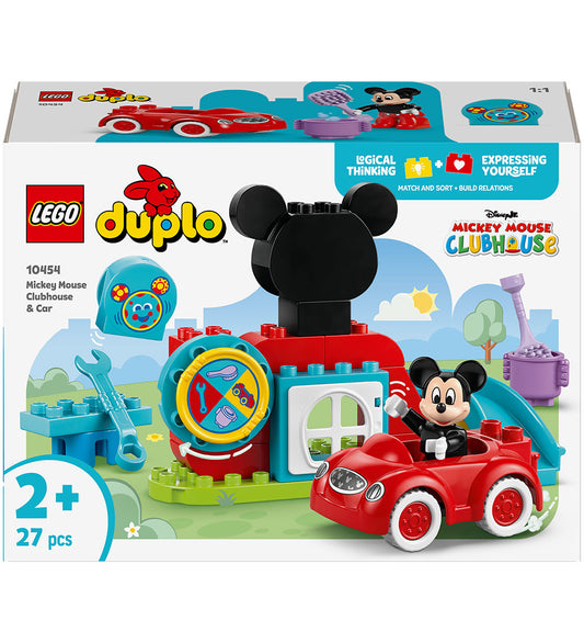 LEGO® DUPLO - Mickey's Clubhuis en Auto 10454 - 27 Onderdelen - LEGO® - OneSize - Blokken