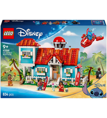 LEGO® Disney - Het strandhuis van Lilo en Stitch 43268 - 834 Ond - LEGO® - OneSize - Blokken