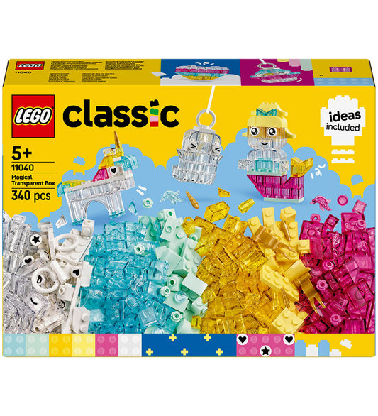LEGO® Classic+ - Magisch Transparant Blokken 11040 - 340 Onderde - LEGO® - OneSize - Blokken
