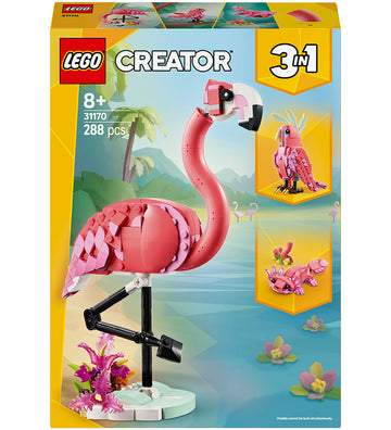 LEGO® Creator - Wilde dieren: Pink Flamingo 31170 - 288 Onderdel - LEGO® - OneSize - Blokken