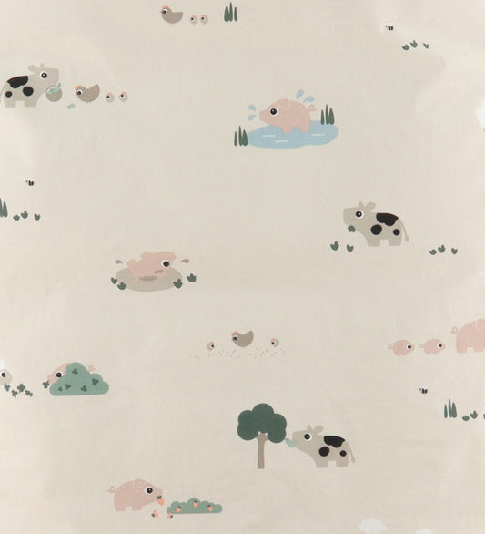 Done by Deer Beddengoedset Baby - Tiny Farm - Zand - Done by Deer - OneSize - Beddengoed - Baby