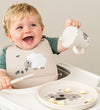 Done by Deer Slab met voedselopvanger - Silicone - Sheepy Waar - Done by Deer - OneSize - Slabbetjes