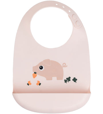 Done by Deer Slab met voedselopvanger - Silicone - Duif Powder - Done by Deer - OneSize - Slabbetjes