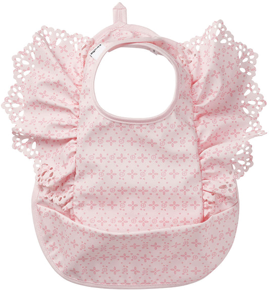 Elodie Details Slabbetjes - Borduurwerk Engels Roze - Elodie Details - OneSize - Slabbetjes