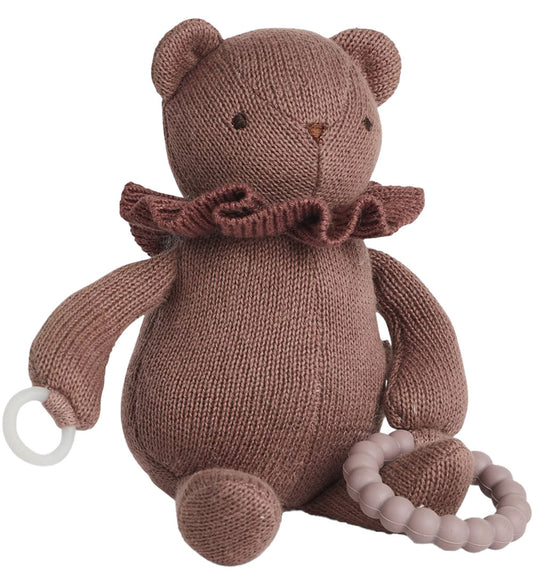 Smallstuff Activiteiten Speeltje - Gebreid - 17 cm - Dark Rose - Smallstuff - OneSize - Knuffels