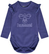 Hummel Romper l/s - HmlEline - Skipper Blue - Hummel - 3 jaar (98) - Rompers Lange Mouw