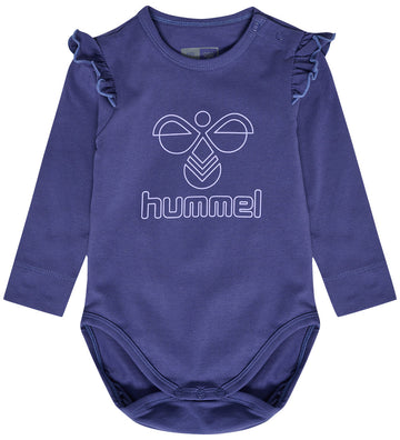 Hummel Romper l/s - HmlEline - Skipper Blue - Hummel - 3 jaar (98) - Rompers Lange Mouw