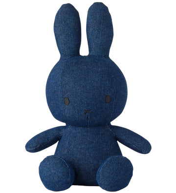 Bon Ton Toys Knuffel - 33 cm - Miffy Sitting - Ruw Denim - Bon Ton Toys - OneSize - Knuffels