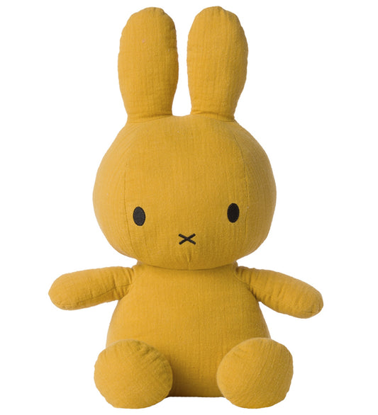 Bon Ton Toys Knuffel - 33 cm - Miffy Mousseline - Geel - Bon Ton Toys - OneSize - Knuffels