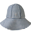 Wheat Zonnehoed - UV40+ - Bora - Blue Stripe - Wheat - 52-53 cm - Zwemhoedjes