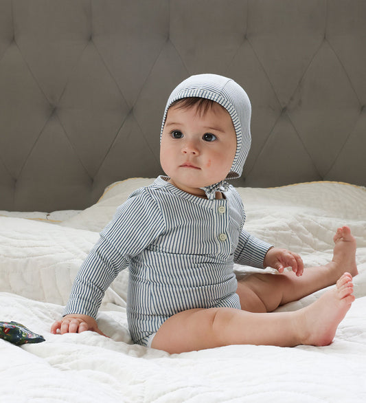 Cam Cam Babymuts - Classic+ Strepen Blue - Cam Cam - 3-6 mnd - Babymutsen