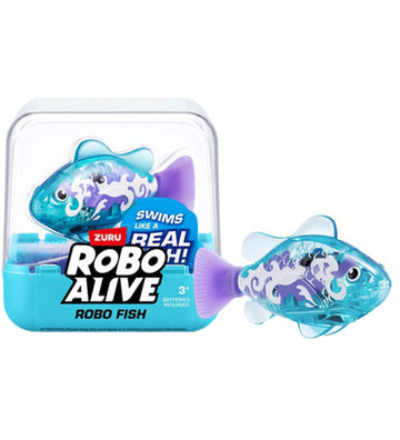 Robo Alive Badspeelgoed - Robo Fish - Blauw/Paars - Robo Alive - OneSize - Badspeelgoed