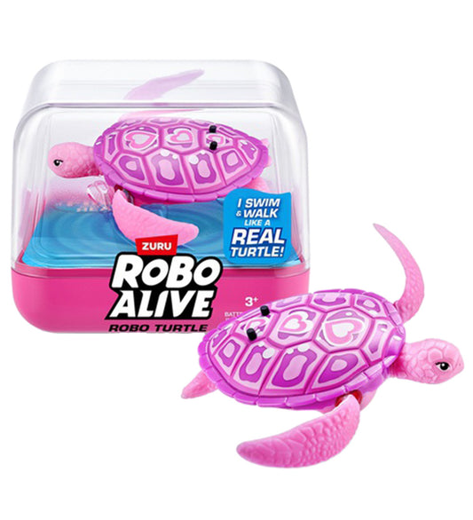 Robo Alive Badspeelgoed - Robots Turtle - Roze - Robo Alive - OneSize - Badspeelgoed