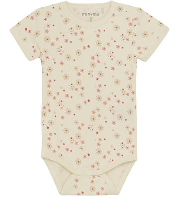 Minymo Romper s/s - Dusty Ceder - Minymo - 56 - Rompers Korte Mouw