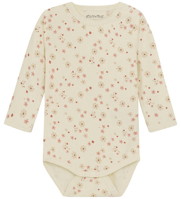 Minymo Romper l/s - Viscose - Dusty Ceder - Minymo - 68 - Rompers Lange Mouw