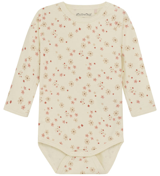 Minymo Romper l/s - Viscose - Dusty Ceder - Minymo - 68 - Rompers Lange Mouw