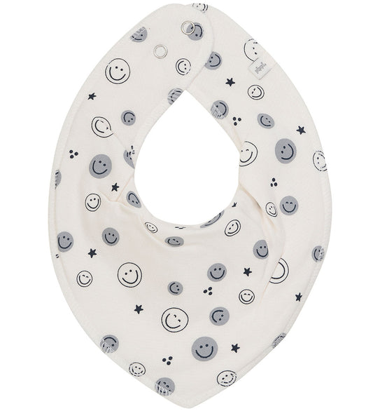 Pippi Kwijlslabbetje - Puntig - 3-pack - Dark Navy - Pippi Baby - OneSize - Kwijlsjaaltjes