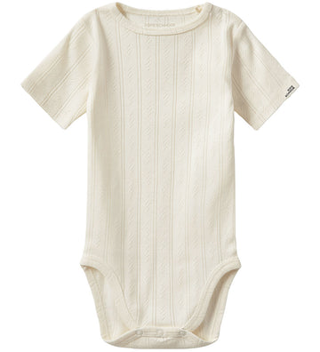 Sofie Schnoor Romper s/s - Off White - Sofie Schnoor - 1 jaar (80) - Rompers Korte Mouw