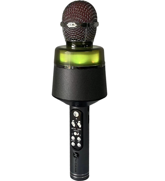 N-Gear Microfoon m. Licht - Draadloos - Star Mic 100 - Space Gre - N-Gear - OneSize - Muziekinstrumenten