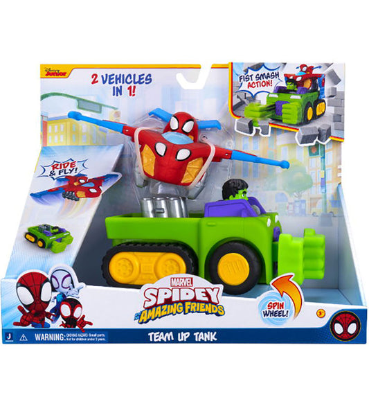 Spidey Voertuigen - 2-in-1 - Team-Up Tank - Spidey - OneSize - Auto´s