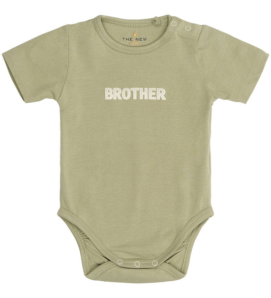 The New Siblings Romper s/s - TnsbBrother - Tea - The New - 68 - Rompers Korte Mouw