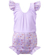 Splash About Zwemluier - Happy Nappy Kostuum - Lilac Spring - Splash About - 3-6 mnd - Zwemluiers