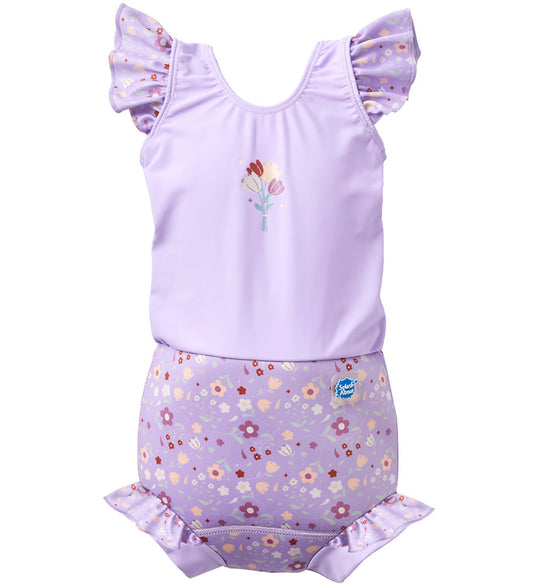 Splash About Zwemluier - Happy Nappy Kostuum - Lilac Spring - Splash About - 6-12 mnd - Zwemluiers