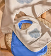 OYOY Slabbetjes - 2-pack - Erik Elephant - Beige/Blue - OYOY - OneSize - Slabbetjes