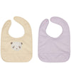 OYOY Slabbetjes - 2-pack - Lun Lun Panda - Vanilla/Lavender - OYOY - OneSize - Slabbetjes