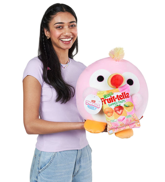 Snackles Knuffel - 35 cm - De Papegaai Sally m. Fruit-Tella - SNACKLES - OneSize - Knuffels