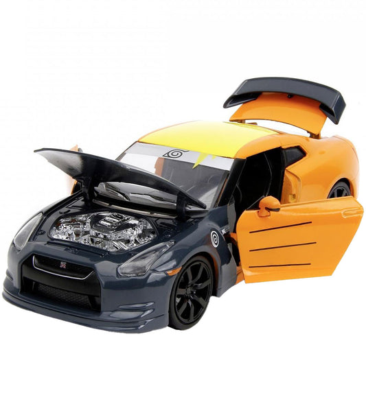 Jada Auto m. Afbeelding - Naruto - Naruto & 2009 Nissan GT-R (R3 - Jada - OneSize - Auto´s