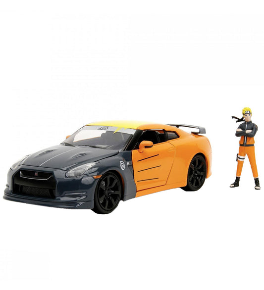 Jada Auto m. Afbeelding - Naruto - Naruto & 2009 Nissan GT-R (R3 - Jada - OneSize - Auto´s