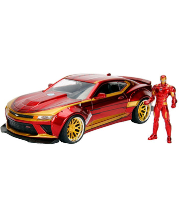 Jada Auto m. Afbeelding - Marvel Avengers - Iron Man & 2016 Chev - Jada - OneSize - Auto´s