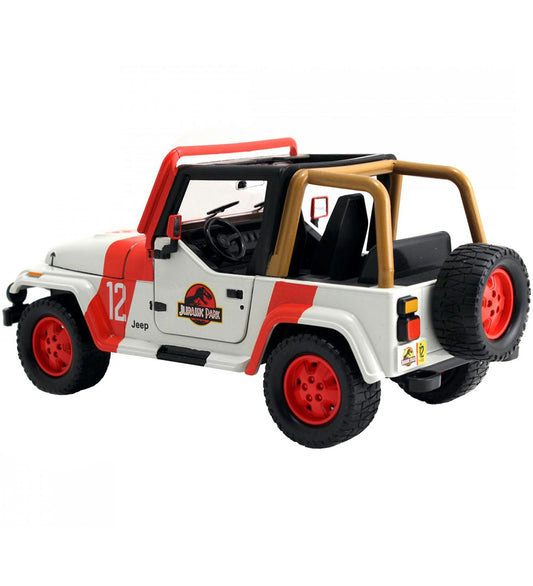 Jada Auto - Jurassic World - 1992 Jeep Wrangler - 1:24 - Jada - OneSize - Auto´s