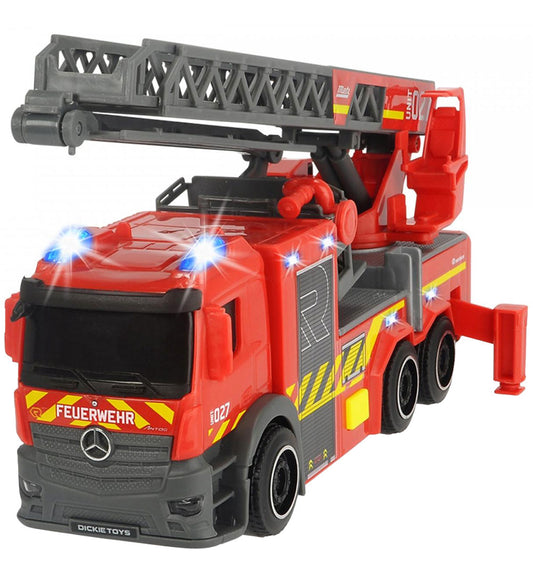 Dickie Toys Brandweerwagen - City vier Ladder Truck - Licht/Gelu - Dickie Toys - OneSize - Auto´s