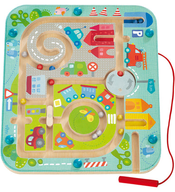 HABA Magnetisch spel - De Doolhof van de stad - HABA - OneSize - Magnetisch speelgoed