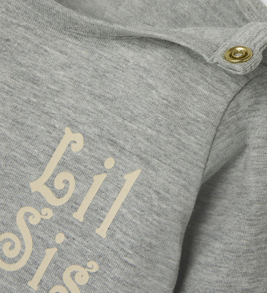 Name It Romper l/s - NbfLaby - Grey Melange - Name It - 74 - Rompers Lange Mouw