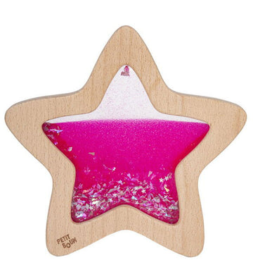 Petit Boum Sensorisch Speelgoed - Hout - Flow Star - Roze - Petit Boum - OneSize - Activiteitenspeelgoed