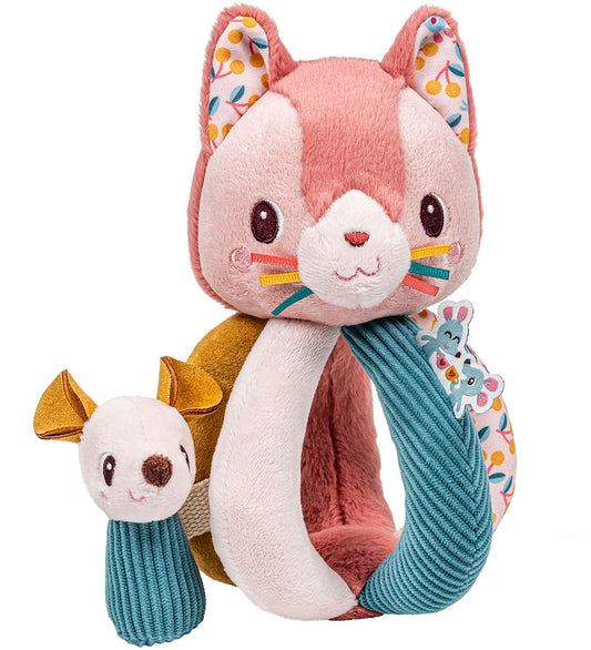 Lilliputiens Rammelaar met handvat - Jeanne de kat - Lilliputiens - OneSize - Ramelaren