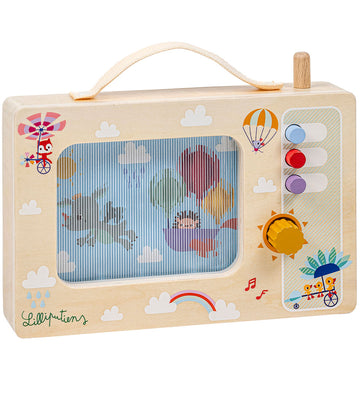 Lilliputiens Geanimeerd Muziekdoos - Hout - Vliegend Joe - Lilliputiens - OneSize - Muziekdozen